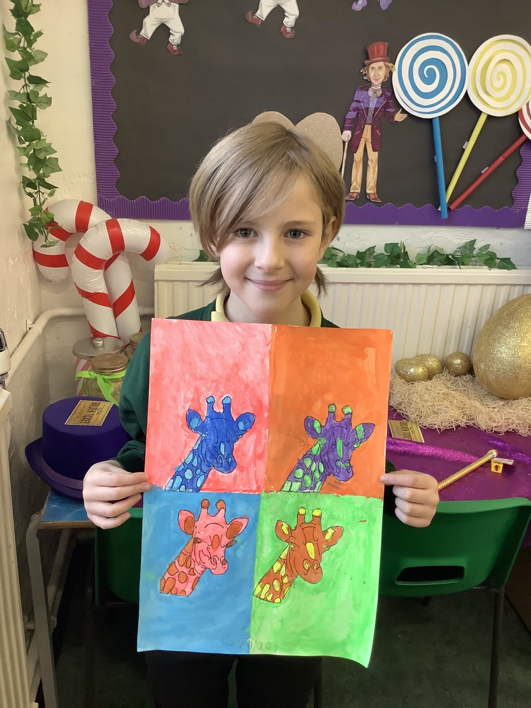 Southwold Primary School Pop Art Paintings With Year 5